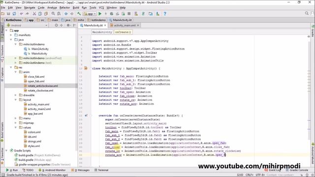 #47 Kotlin Android Tutorial | Floating Action Button example смотреть онлайн