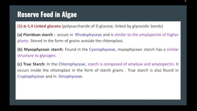 Algae- Pigments and Reserve food смотреть онлайн