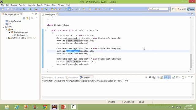 Strategy Design Pattern In Java смотреть онлайн