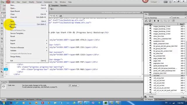 Hướng dẫn cách tạo Bootstrap Progress Bars смотреть онлайн