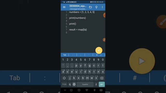 Python ? on Android: 4 How to Compute the Square of Numbers in a List using map() Function смотреть онлайн