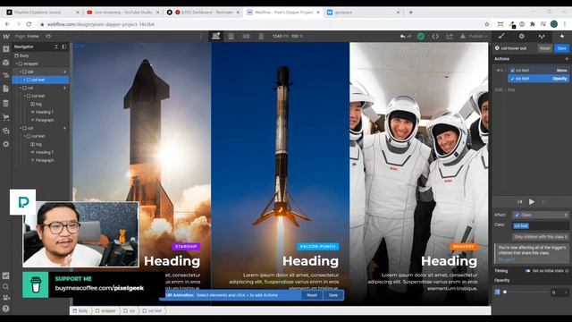 Full screen advanced interactions in Webflow - Live stream 2021 смотреть онлайн