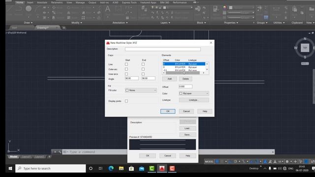 part-12 Autodesk Autocad tutorial in hindi (2d) Polyline, Multiline, Multiline style, Multiline edi смотреть онлайн