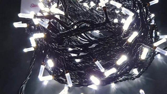 Гирлянда Нить Холодный белый цвет смотреть онлайн