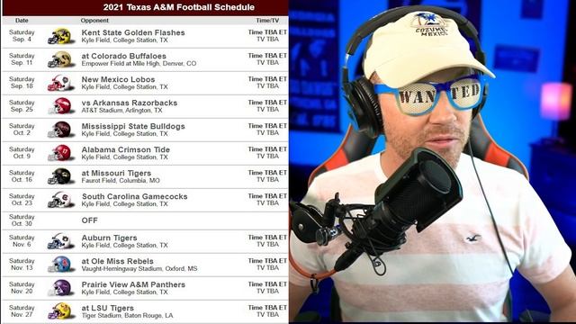 TEXAS A & M AGGIES | 2021 COLLEGE FOOTBALL SCHEDULE PREVIEW - REPLACING 100 YEAR STARTER KELLEN MON смотреть онлайн