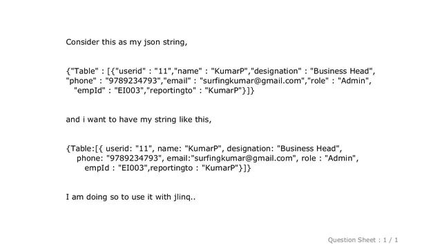 jQuery : remove quotes from keys in a json string using jquery смотреть онлайн