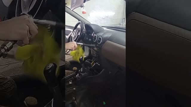 Химчистка очень грязного салона Лада ларгус ? смотреть онлайн