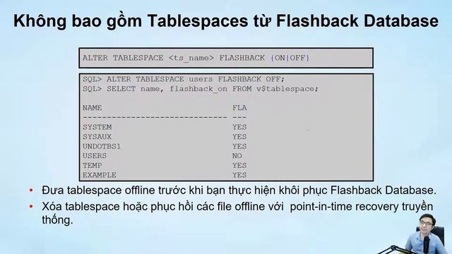 Flashback cơ sở dữ liệu Oracle_Phần 2 | Admin 2 | OCP | Trần Văn Bình смотреть онлайн