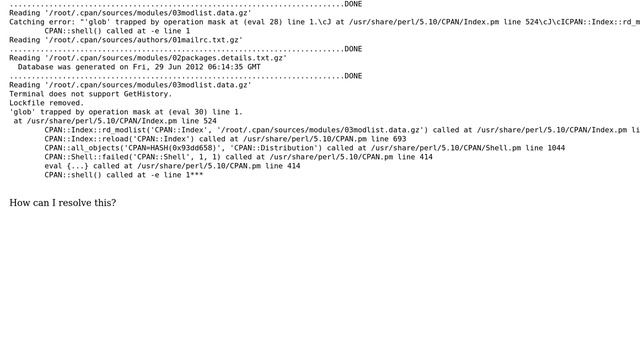 Ubuntu: How to resolve error when installing Perl CPAN modules? смотреть онлайн