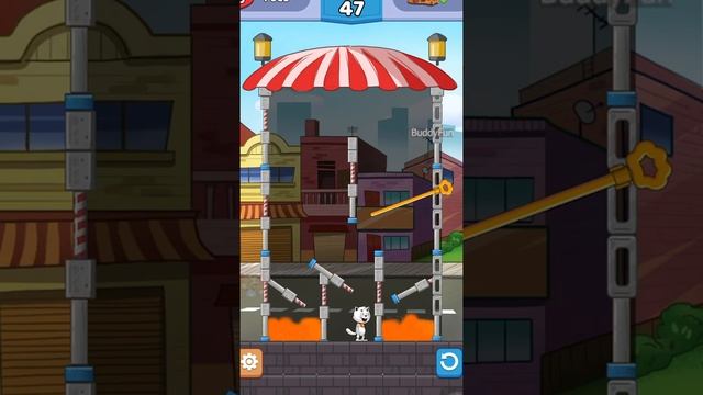 Rescue cat - save the cat pin pull puzzle ios gameplay - All levels 41-53 смотреть онлайн