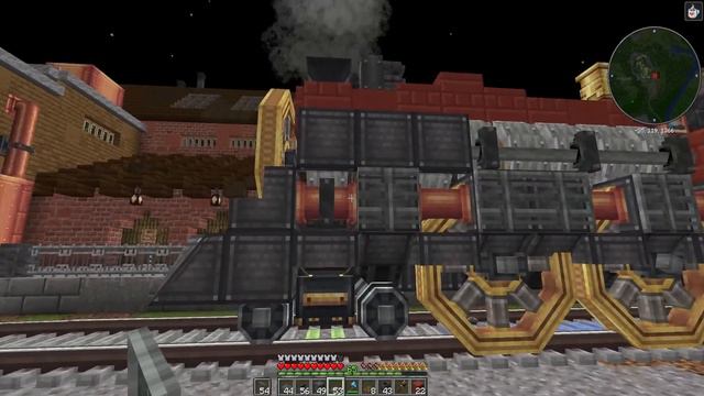 I built a HUGE FREIGHT TRAIN in Minecraft Create Mod! смотреть онлайн