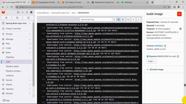 deployed my Spring Boot application on AWS using GitLab CI/CD (Devops) смотреть онлайн
