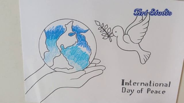 International Peace Day Drawing/How to Draw Peace Day Poster/Drawing for Competition/Peace Day 202 смотреть онлайн