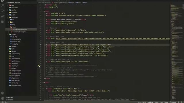 How to Implement Bootstrap Template into Laravel Project смотреть онлайн