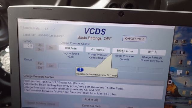 VW BLS turbo check via VCDS смотреть онлайн
