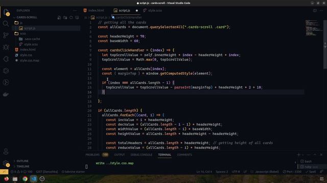 Stack cards on scroll and expand when click using css and javascript 2023 #part 2 смотреть онлайн