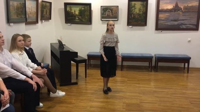 Выступление в День Поэзии, читает Кнайкина Полина «Сон Татьяны» смотреть онлайн