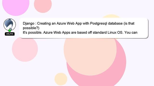 Django : Creating an Azure Web App with Postgresql database (is that possible?) смотреть онлайн
