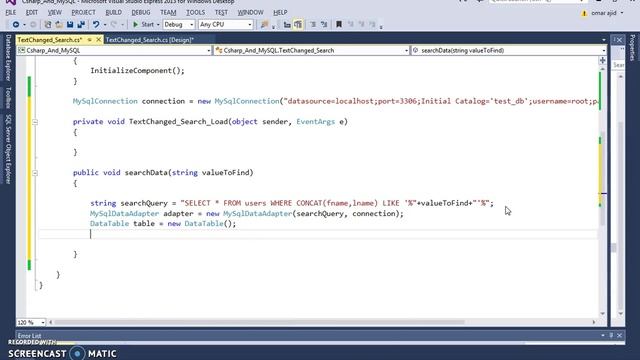 C# & MySQL - Search And Display In TextChanged Event Using C# [ with source code ] смотреть онлайн