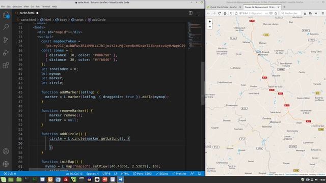 JavaScript : comment créer une carte avec la bibliothèque Leaflet et MapBox ? смотреть онлайн