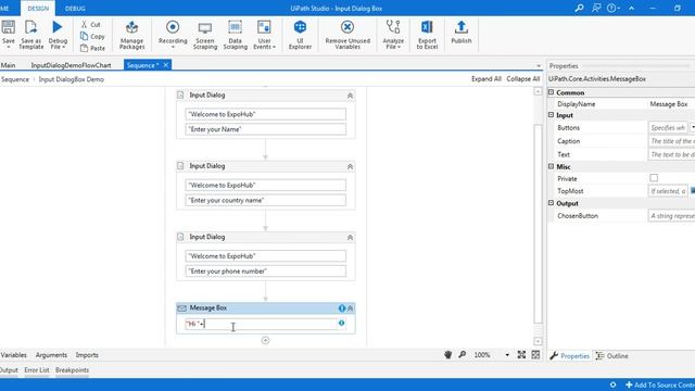 UiPath Tutorial | UiPath Tutorial For Beginners - Input Dialog Box | ExpoHub смотреть онлайн