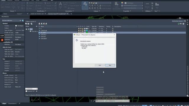 Supprimer des calques insupprimables AutoCAD Covadis смотреть онлайн