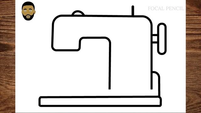 Sewing Machine Drawing ( How To Draw A Sewing machine) смотреть онлайн