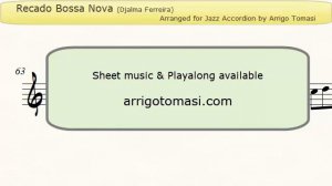 Recado Bossa Nova - Jazz Accordion Sheet music