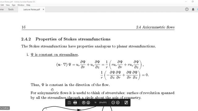 Axis symmetric Flow and Stokes Stream function смотреть онлайн