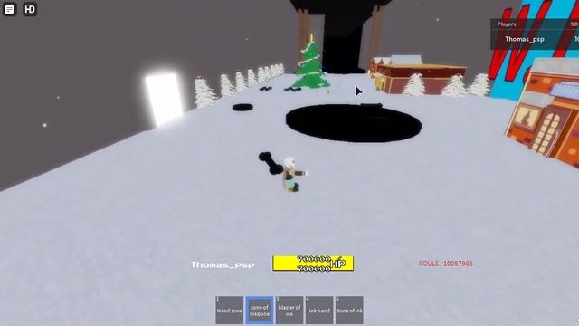 Ink Sans rework I Undertale au's fight I ROBLOX смотреть онлайн