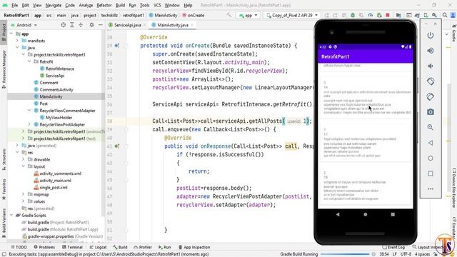 Retrofit2 Android Studio ( 3 ) - Filter Data using @Query | @QueryMap - Android Studio Tutorial смотреть онлайн