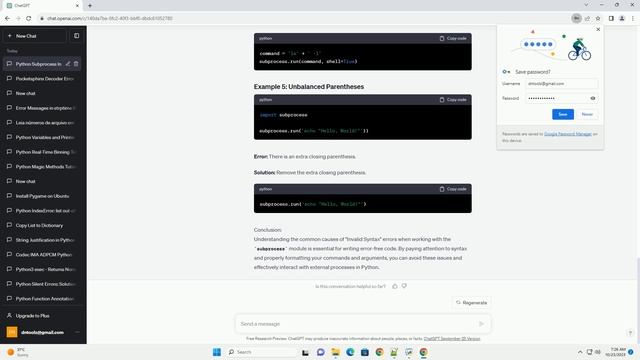 Python Invalid Syntax subprocess смотреть онлайн
