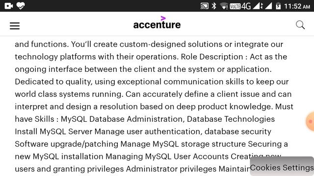 Accenture Off Campus Drive 2020 | MySQL Database Administrator | CTC-3.5LPA | BE/B.Tech – CSE,IT смотреть онлайн