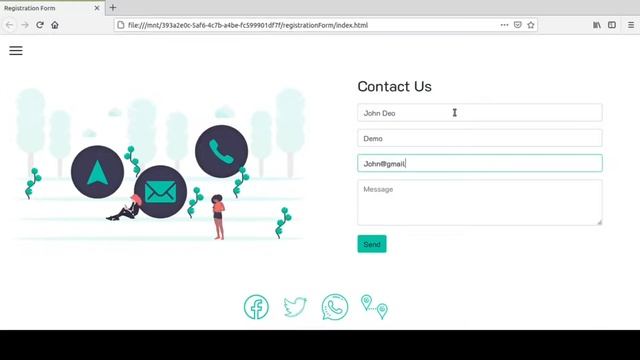 Create a HTML Contact form 2021 | Create a Contact Form With HTML, CSS & with 2 lines of JavaScript смотреть онлайн