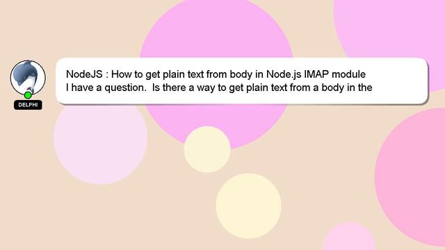 NodeJS : How to get plain text from body in Node.js IMAP module смотреть онлайн