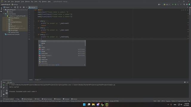 Python simple calculator coding смотреть онлайн