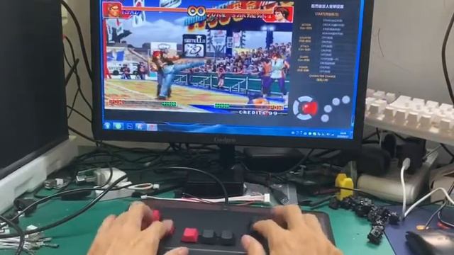 RAC-J500KM Mechanical Keyboard Arcade Joystick Portable Game Controller PC USB смотреть онлайн