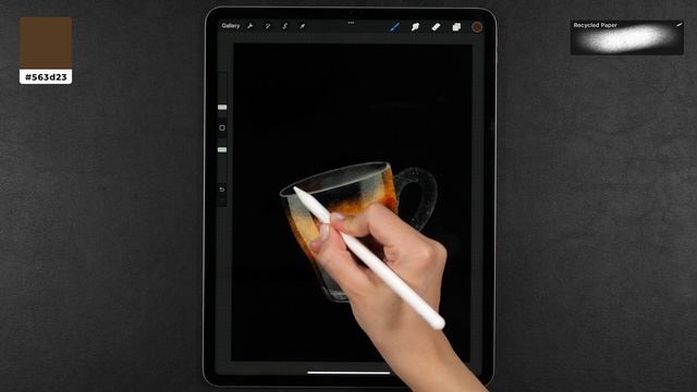 Draw With Me - Realistic Coffee Cup | Procreate Digital Art Tutorial on iPad Pro смотреть онлайн