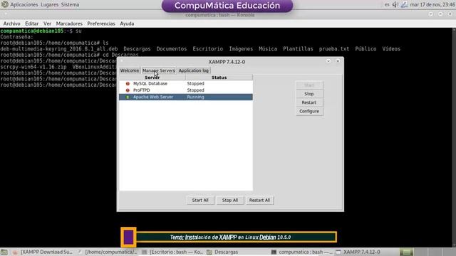 Instalar XAMPP o LAMPP en Linux Debian 10.5.0 смотреть онлайн