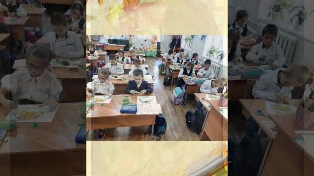 Урок художественного труда 2 класс. Тема: " Аппликация из листьев. Ёжик." смотреть онлайн
