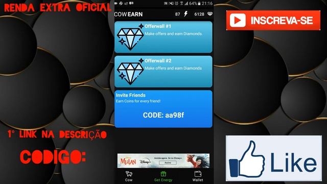 Aplicativos Pagando Em  24 Horas Prova De Pagamento Do Cow Ear Fast Cash? Ganhe Você  Também ???