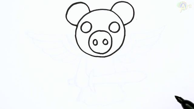How to Draw Golden Piggy | Roblox смотреть онлайн