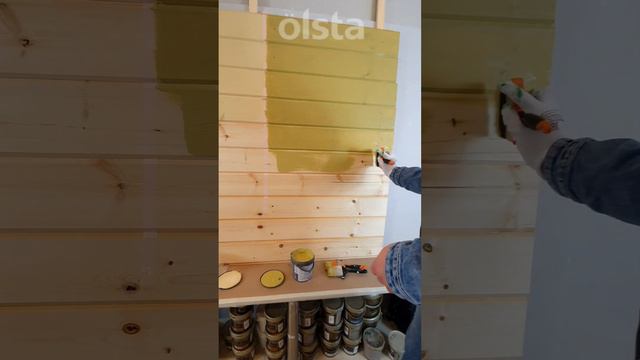 Краска для дерева Őlsta WOOD PAINT ! #выкрасы #pentrilo #olsta #деревообработка смотреть онлайн