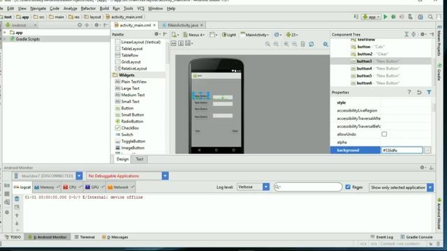 Part 1 Android Studio xml layout for android calculator смотреть онлайн