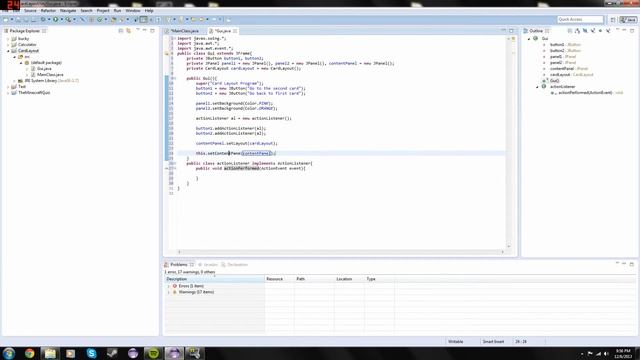 Java Programming: CardLayout Tutorial смотреть онлайн