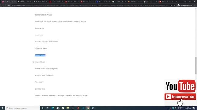 Kit Computador Neologic NLI82149 Ryzen 3 2200G 8GB SSD 240GB + Monitor 18,5 смотреть онлайн