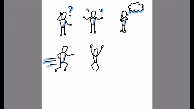 Рисуем человечков в движении . Скрайбинг. Obraz смотреть онлайн