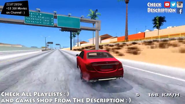 Mercedes Benz S63 AMG W222 - GTA San Andreas 1440p / 2,7K _REVIEW смотреть онлайн