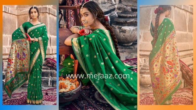 Paithani Silk Saree Collection - Mejaaz Fashion #silksaree #sareefashion смотреть онлайн