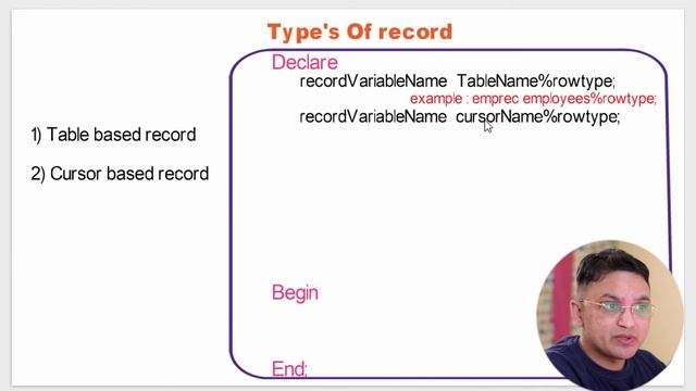 plsql tutorial#17 What is record datatype in oracle pl/sql database смотреть онлайн
